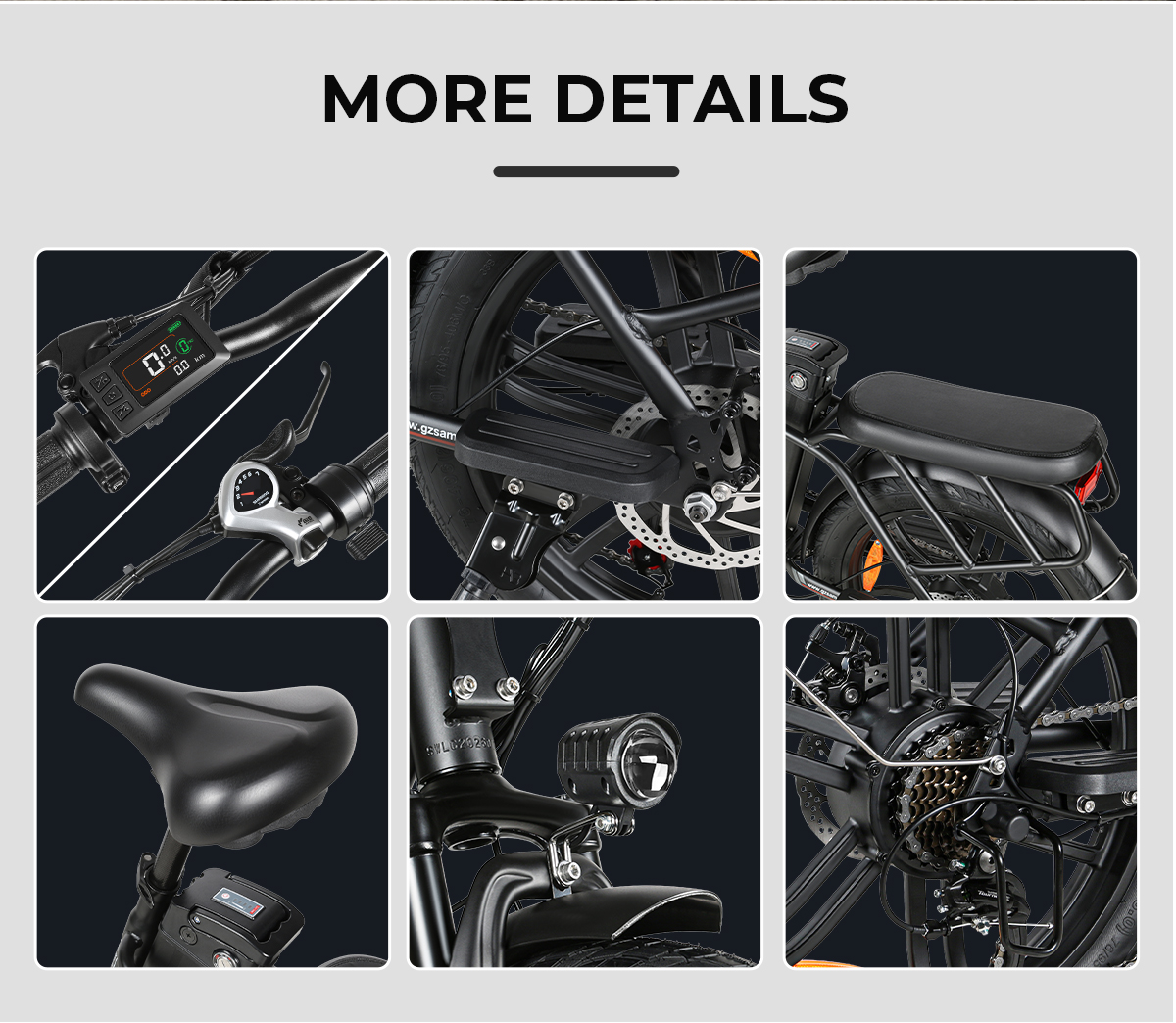 Elektrický bicykel SAMEBIKE  CY20 Pro 2